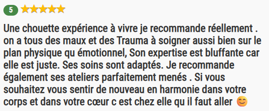 témoignage Aurore - Sandrine Bert - guérisseuse de l'âme