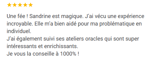 témoignage Vanessa - Sandrine Bert - guérisseuse de l'âme