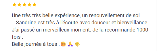 témoignage Angélique - Sandrine Bert - guérisseuse de l'âme