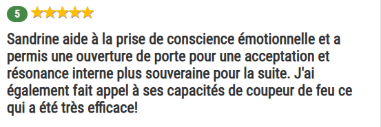 témoignage Estelle - Sandrine Bert - guérisseuse de l'âme